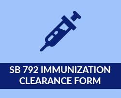  SB 792 Immunization Clearance Form